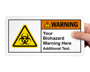 Custom Biohazard Warning Sign
