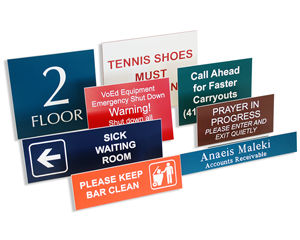 Custom Plastic Signs