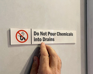 Dispose Off Chemical Hazard Sign