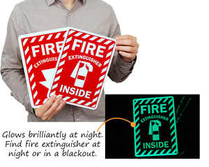 Fire Extinguisher Glow Sign