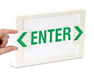 Entrance Door Sign