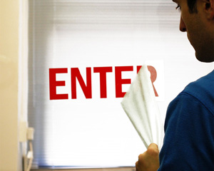 Enter Door Sign