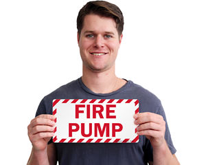 Fire Pump Room Signs