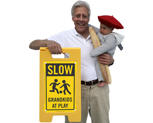 Grandkids at play sign