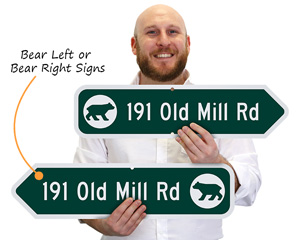 Memorable directional signs