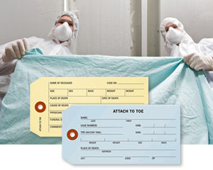 Morgue Toe Tags
