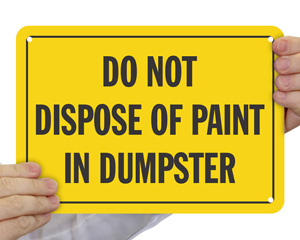 No Dumping Sign