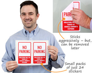 No parking stickers
