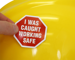 Square And Rectangle Hard Hat Sticker