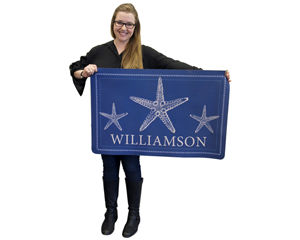 Personalized welcome mat