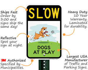 Kids & Pets at Play Signs