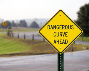 Windy road sign