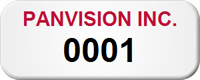 Asset Label Company Name with Numbering