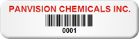 Custom Barcode Tags 1/2 in. x 1 3/4 in.