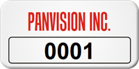 Asset Label Company Name with Numbering
