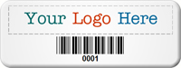 SunGuard Asset Label Company Name with Barcode