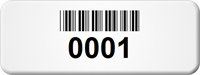 Custom Barcode Tags 3/4 in. x 2 in.