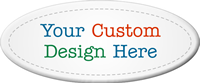 Customizable Oval Tag Add Own Design (Full Color)