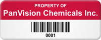 Design Property Of Tag with Barcode Add Text