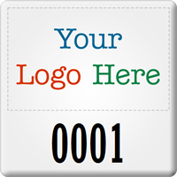 SunGuard Asset Tag with Custom Logo Number