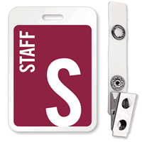 Reusable ID Name Badge