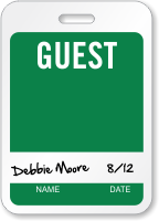 s Id Name Badge With Signature