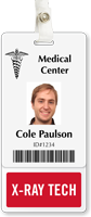 X Ray Tech Vertical Id Cards Badge Buddy