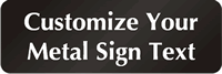 Custom DiamondPlate aluminum door sign, rounded corners, and permanent adhesive