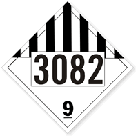 Hazardous Substances Solid Placard