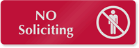 No Soliciting Sign