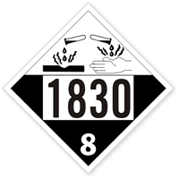 Sulfuric Acid Placard