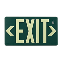 Green Recyclable Non Toxic and Non Radioactive photoluminescent Exit Sign
