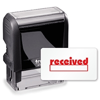 Self Inking Stamp   Received (Initial Box) Stamp