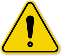 ISO General Danger Exclamation Symbol Warning Sign