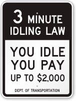 You Idle You Pay Up To $2 000. Sign