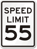 Aluminum Speed Limit Sign