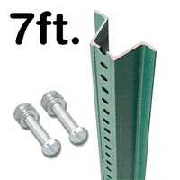 Municipal U Channel Sign Post  7' tall