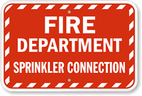 Fire Department Connection Sprinkler Sign