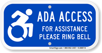 For Assistance Ring Bell