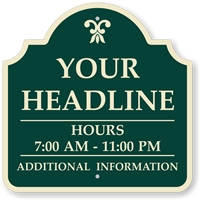 Custom Palladio Sign  Add Text Choose Motif