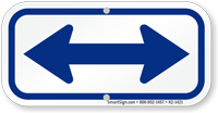 Bidirectional Arrow  Blue