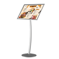 Curved Pedestal Sign Holder Menuboard