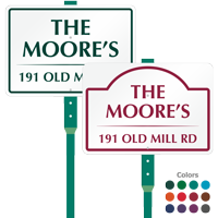 LawnPuppy Custom Address Sign And Stake Kit