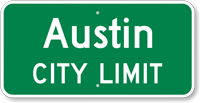 Custom Austin City Limit Sign