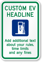 Customizable Electric Vehicle Charging Station Sign