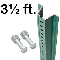 Heavy Duty Municipal Quality U Channel Sign 3.5' Post