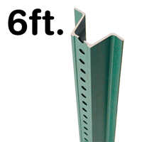 Municipal U Channel Sign Post  6' tall