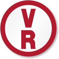 V R Roof Truss Sign Circular
