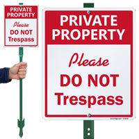 Private Property  Sign