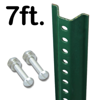 Standard U Channel Sign Post  7' tall
